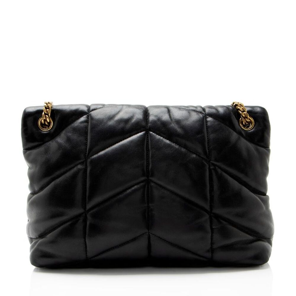 Saint Laurent Lambskin Monogram Puffer LouLou Medium Shoulder Bag - Picture 3 of 12